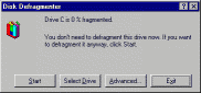 Defrag main window screenshot